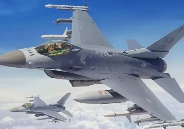 Un F-16C Fighting Falcon de la Fuerza A�rea de los Estados Unidos.