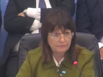 Patricia Bullrich lleg� a la c�mara baja del Parlamento nacional para iniciar su discurso cerca de las 15.00 del martes 15 de octubre.