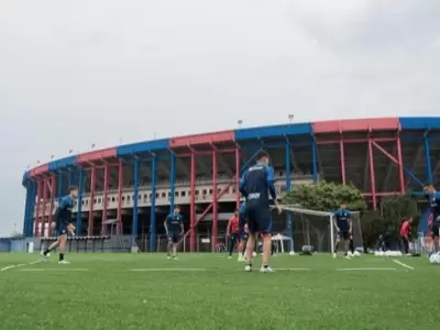 La barra de San Lorenzo fue a la Ciudad Deportiva antes del entrenamiento/ Foto de Archivo