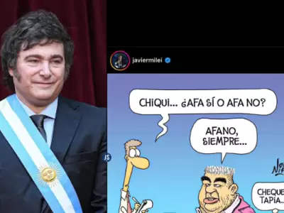 Javier Milei decidi� nuevamente utilizar sus redes para emitir un posteo provocador. En este caso en contra el actual titular de la AFA.