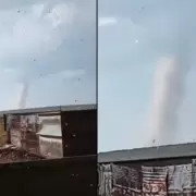 Video: el arremolinado e imparable tornado que fue captado en La Pampa