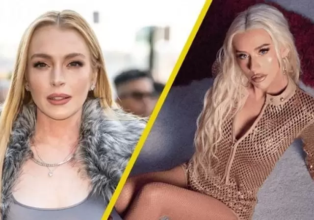 Lindsay Lohan y Christina Aguilera ahora