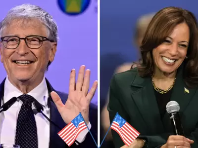 Bill Gates don� 50 millones de d�lares a la campa�a de Kamala Harris.