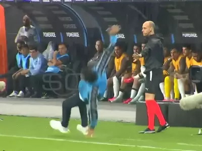 Momento protagonizado por Gustavo Costas.