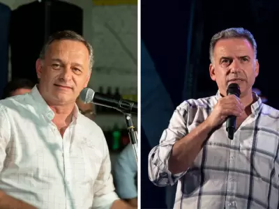 �lvaro Delgado y Yamand� Orsi, candidatos a presidente de Uruguay.