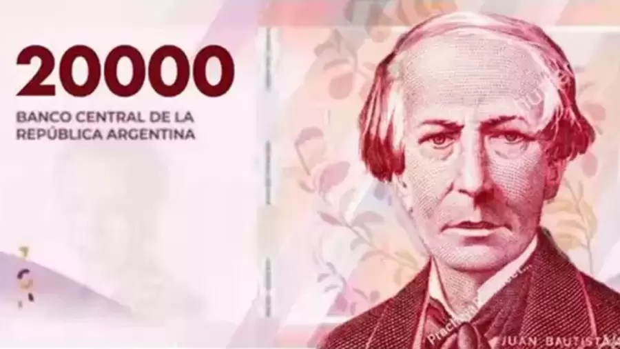 Billete de 20.000 pesos