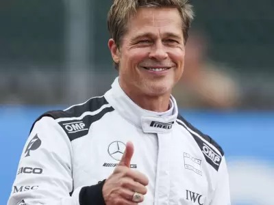 Brad Pitt revoluciona la F�rmula 1: �hubo encuentro estelar con Colapinto?