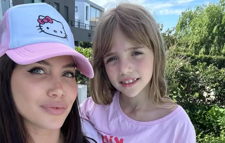 Wanda y su hija, disfrutando un d�a muy especial