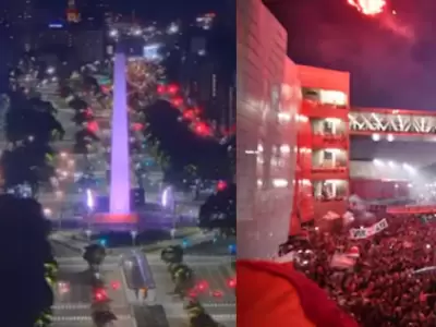 Hinchas de River replicaron la mala costumbre de los brasile�os.