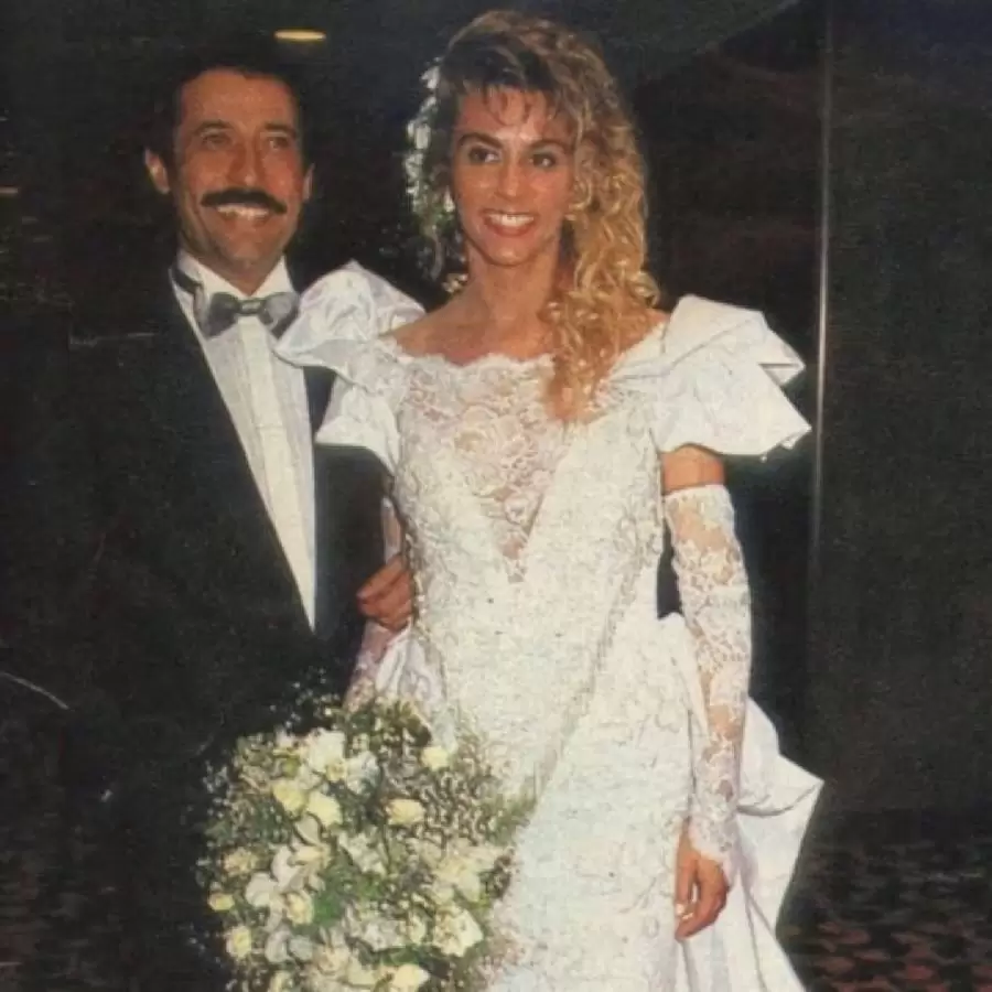 Guillermo Francella y su esposa Maryn�s Bre�a.
