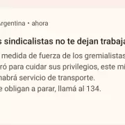 Sorpresivo mensaje del Gobierno en "Mi Argentina" contra el paro de Moyano y Bir�