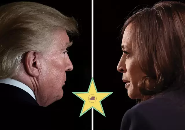Donald Trump y Kamala Harris.