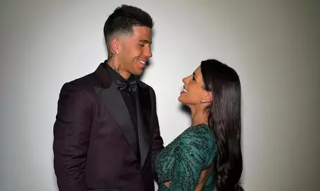 Enzo Fern�ndez y Valentina Cervantes.