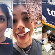 Mujer estaba de "ciruja" en Recoleta y encontró una caja sorpresa