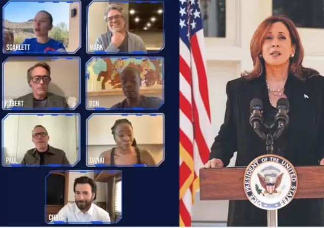 Los Vengadores apoyan a Kamala Harris.