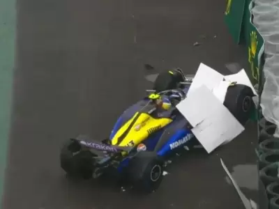 Video: Franco Colapinto choc� en Interlagos y largar� 18� en el GP de Brasil