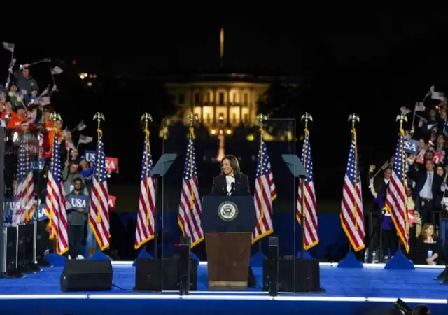 Kamala Harris en plena campa�a