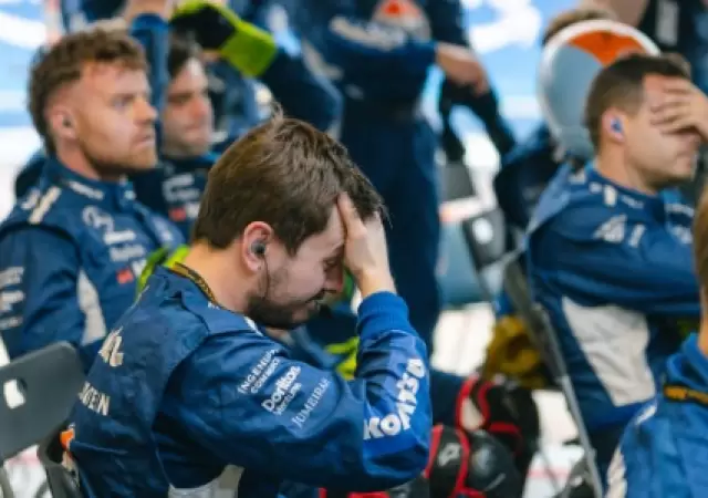 El equipo deWilliams consternados por el despiste del argentino