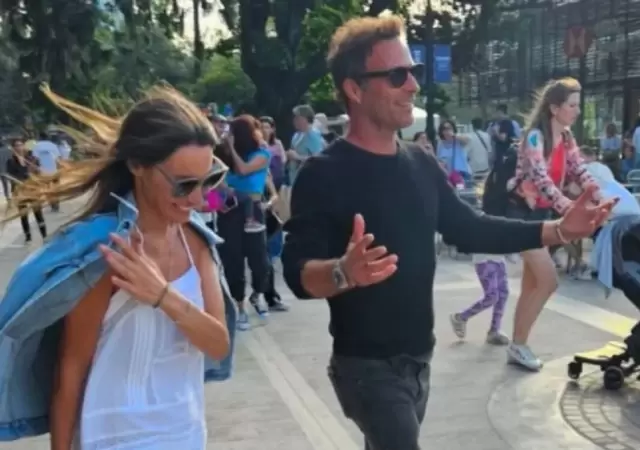Pampita y Mart�n Pepa disfrutando de sus d�as libres.