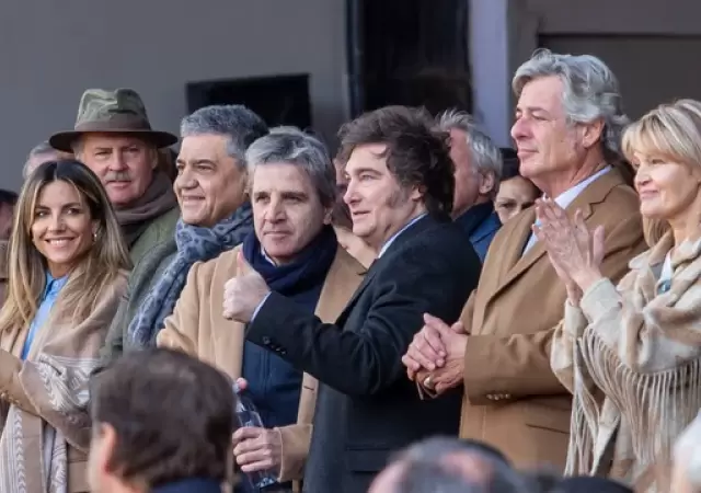 Javier Milei en su ambiente