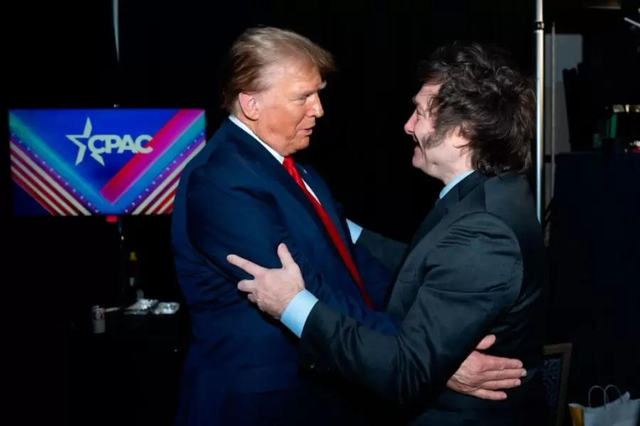 Javier Milei muestra una afinidad pol�tica con el electo presidente de Estados Unidos, donald Trump. (Woto: web)