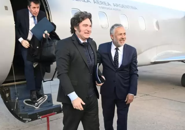 Javier Milei y Alfredo Cornejo.