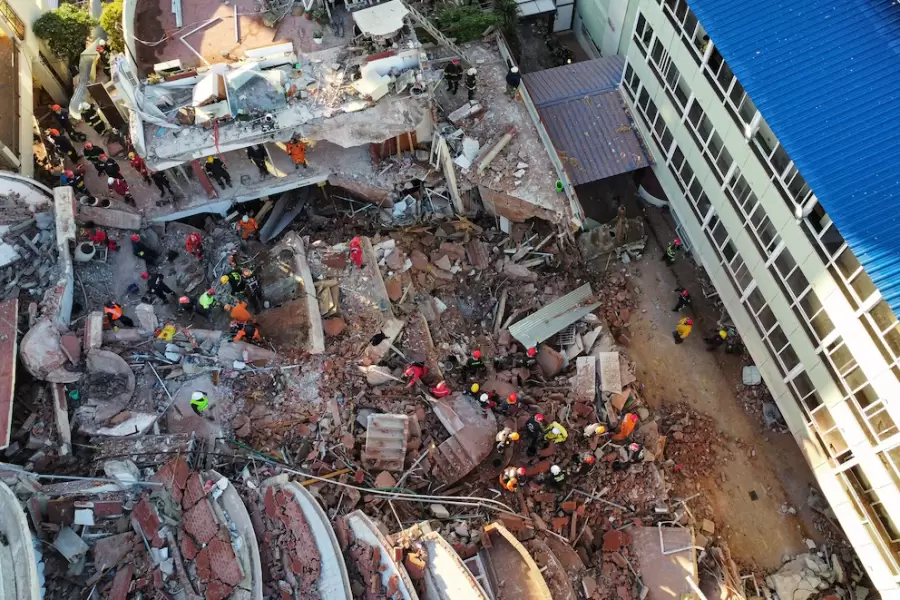 El hotel Dubrovnik se derrumbó este 29 de octubre