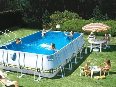 Pileta de lona, es una opci�n para los argentinos en el verano