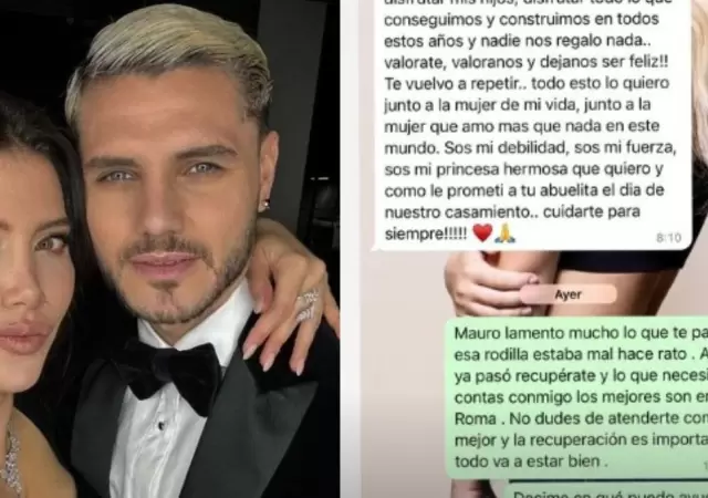 El mensaje de Wanda a Mauro