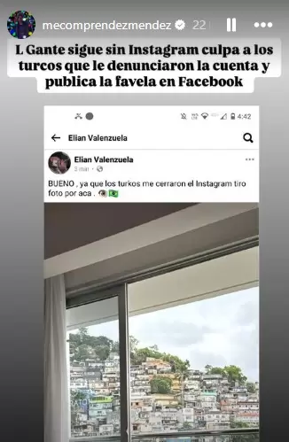 Posteando desde Facebook, ya que su Instagram fue cerrado