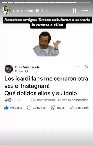 L-Gante denunci� que los turcos cerraron su cuenta de respaldo