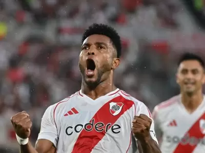 El grito del colombiano Miguel Borja