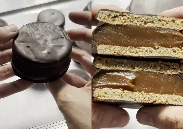TikTok ha vuelto tendencia una preparaci�n de alfajores de dulce de leche.