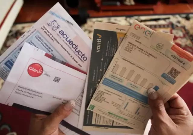 Facturas de servicios p�blicos.