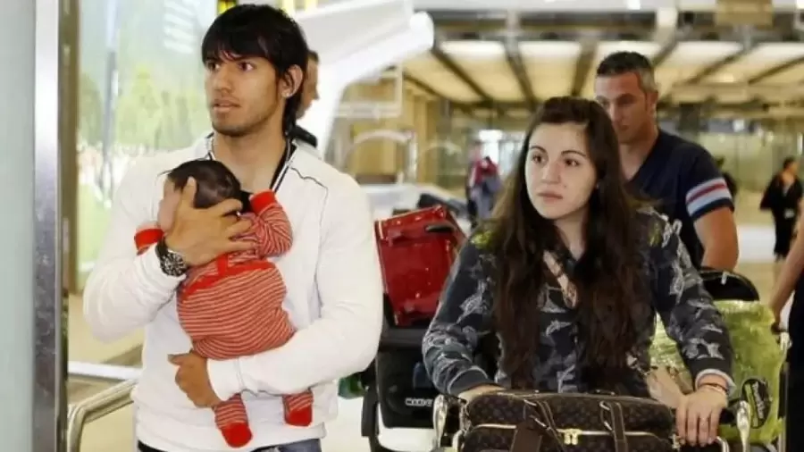 Sergio Agüero y Gianinna Maradona.