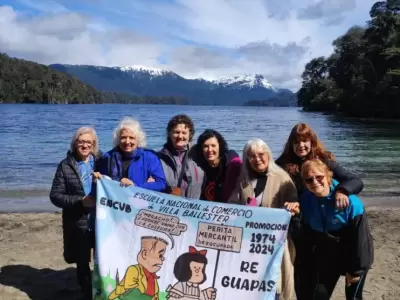 Las chicas reeditaron su viaje a Bariloche.