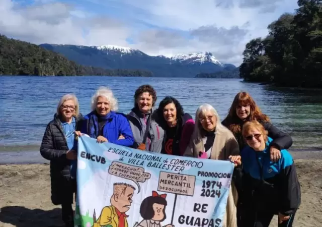 Las chicas reeditaron su viaje a Bariloche.