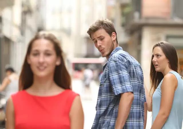 Uno de los m�s difundidos memes sobre infidelidad.