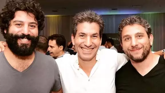 Guillermo junto a su hermano Andy, quien fue ministro durante la gesti�n de Horacio Rodr�guez Larreta.