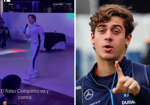 Se rob� la atenci�n del p�blico por su parecido a Franco Colapinto.