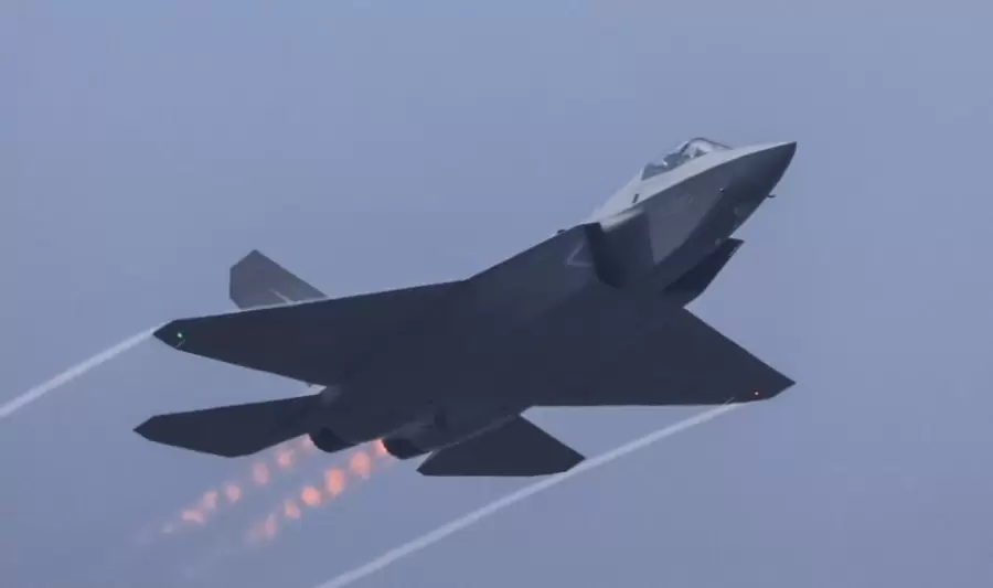 Un avi�n de combate furtivo J-35A de China.