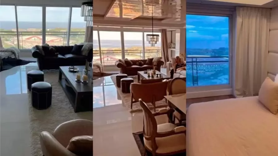 El departamento con vista a la cancha de River Plate y al R�o de la Plata.