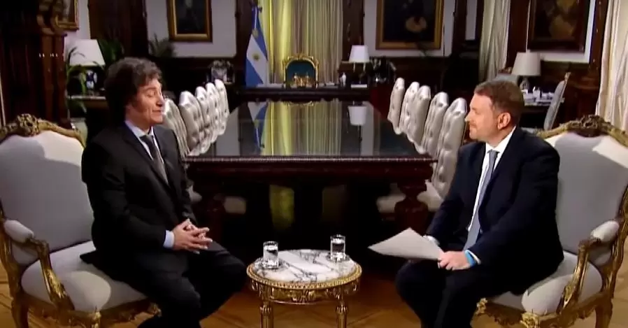 Javier Milei y Jonatan Viale.