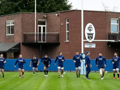 El equipo argentino se entren� en Dublin