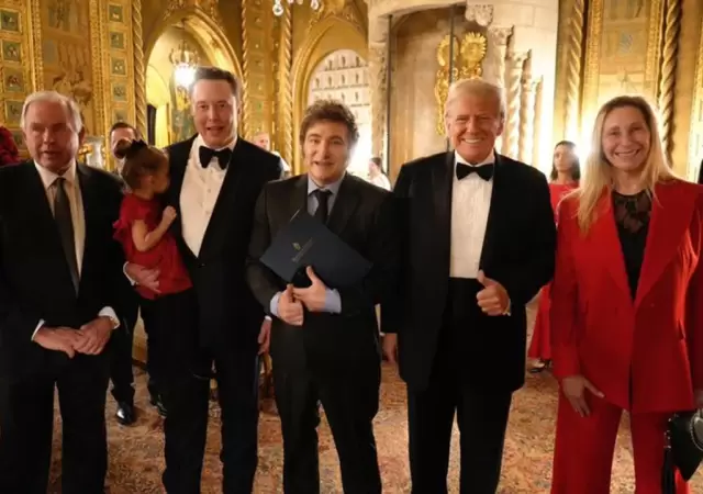 Milei con Trump y Musk.