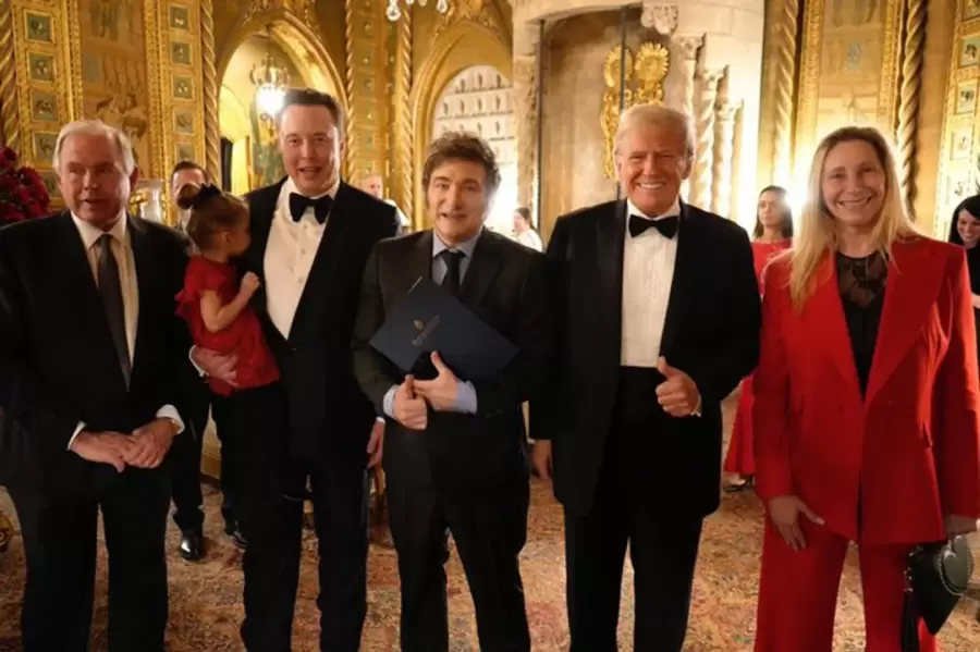 Milei con Trump y Musk.
