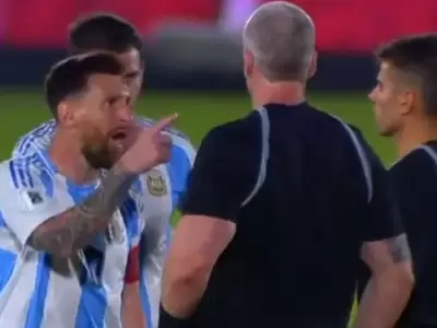 La fuerte recriminaci�n de Leo Messi a Anderson Daronco: "Sos un cag�n".