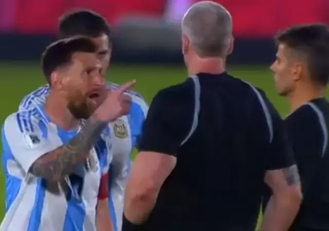 La fuerte recriminaci�n de Leo Messi a Anderson Daronco: "Sos un cag�n".