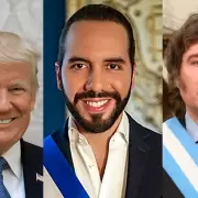 Donald Trump, Nayib Bukele y Javier Milei