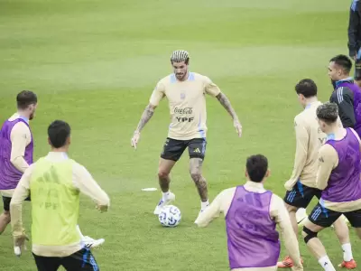 Entrenamiento de la Selecci�n argentina.